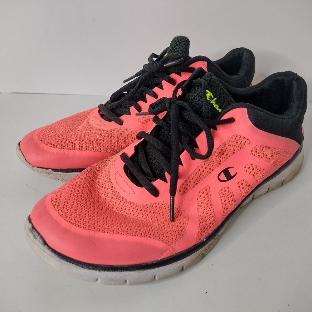 Champion Men's 13 Gusto XT Neon Orange High Vis Running Shoes Lightweight